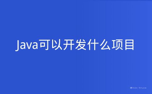 Java可以开发什么项目