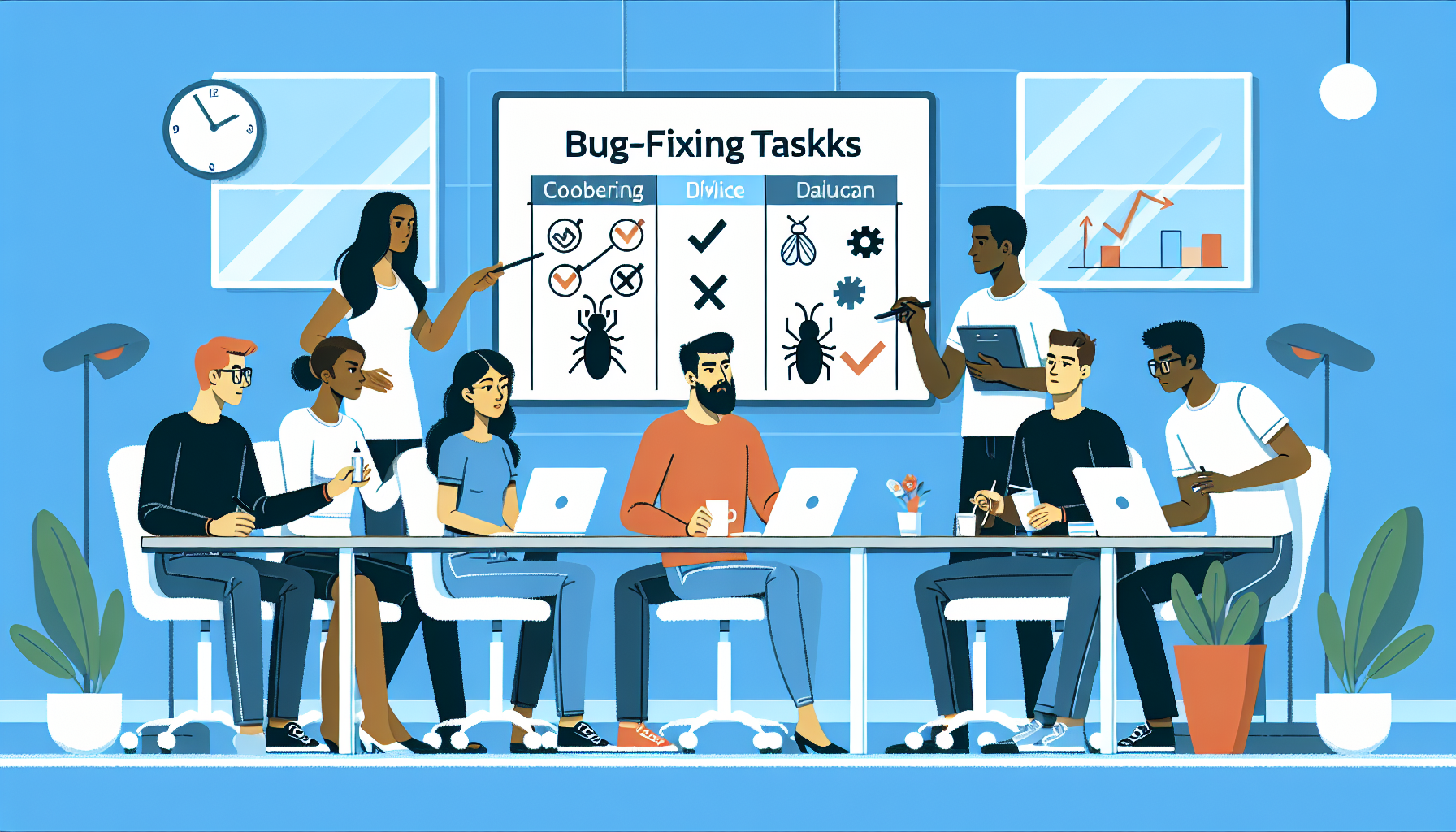 在bug修复工作中，如何对团队成员进行合理的任务分配和协作
