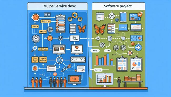 Jira服务台与软件项目的主要区别